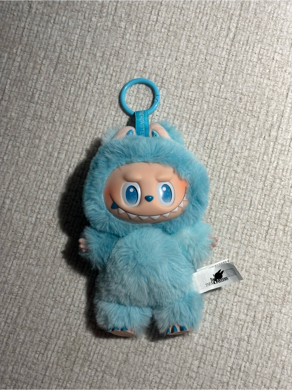 Big into energy blue labubu